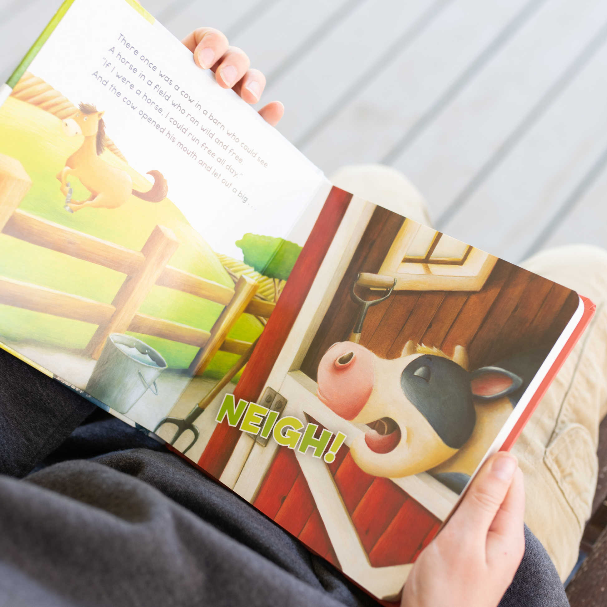 Autographed The Cow Said Neigh!  A Farm Story (Board Book)