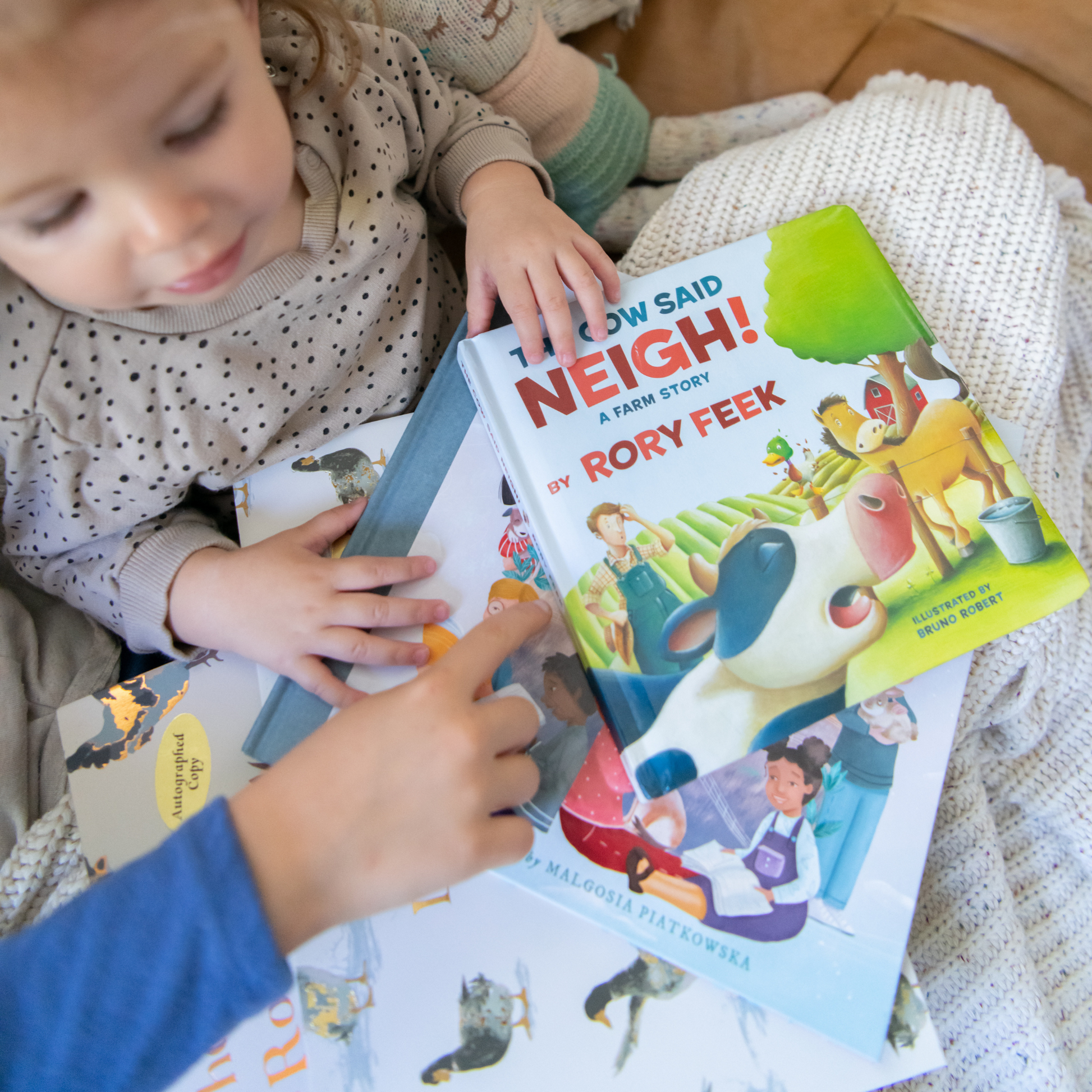 Autographed The Cow Said Neigh!  A Farm Story (Board Book)